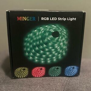 Minger RGB LED Strip Light contains  2 x 16.4’